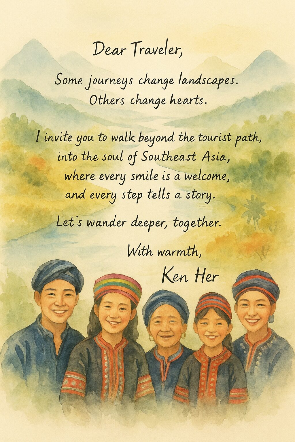 Ken FJ Her Welcome Card - Personal Greeting